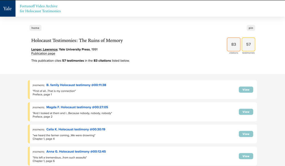 The Citation Database
publication page for 'Ruins of Memory'